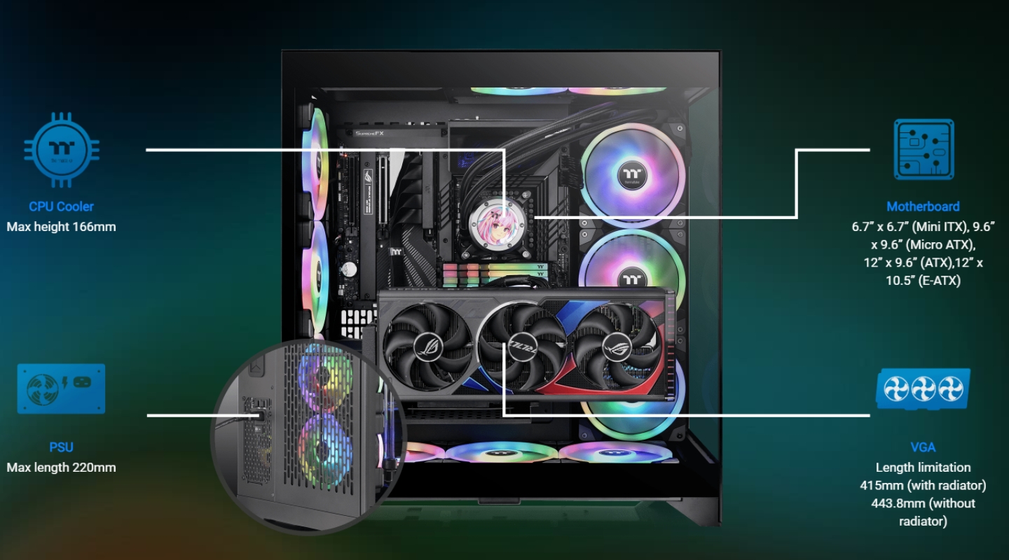 thung may tinh thermaltake cte e550 tg mid tower 4