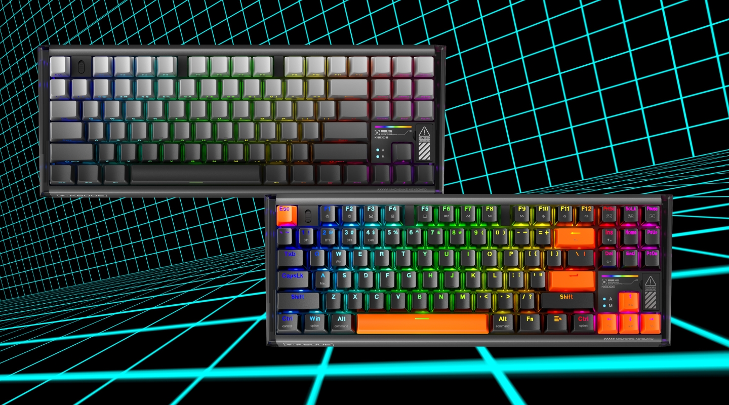 ban phim machenike k600e b87w tri mode rgb 1