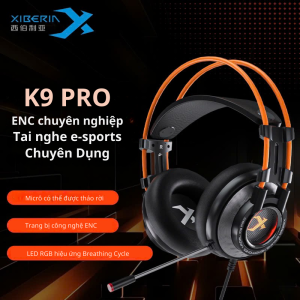 Tai Nghe Gaming Xiberia K9 Pro Âm Thanh Vòm 7.1 LED RGB MIC ENC Chuyên iCafe