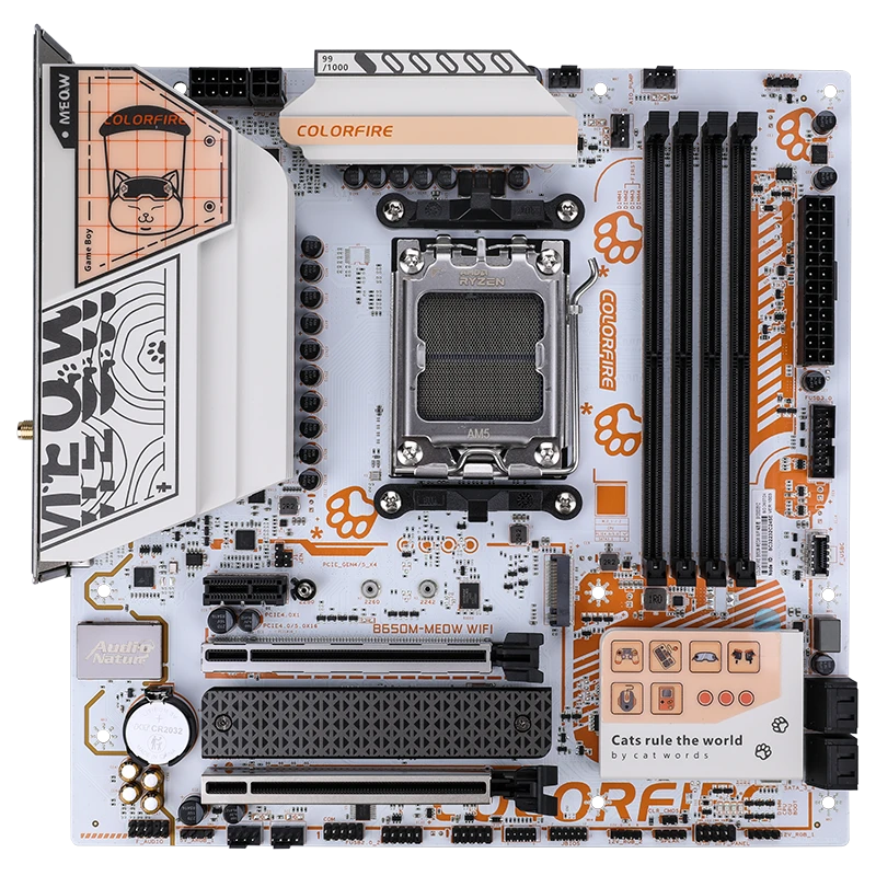 Mainboard COLORFIRE B650M MEOW WIFI ORANGE 1 2d7ddf30 ef5c 415a a6f0 543822334af3