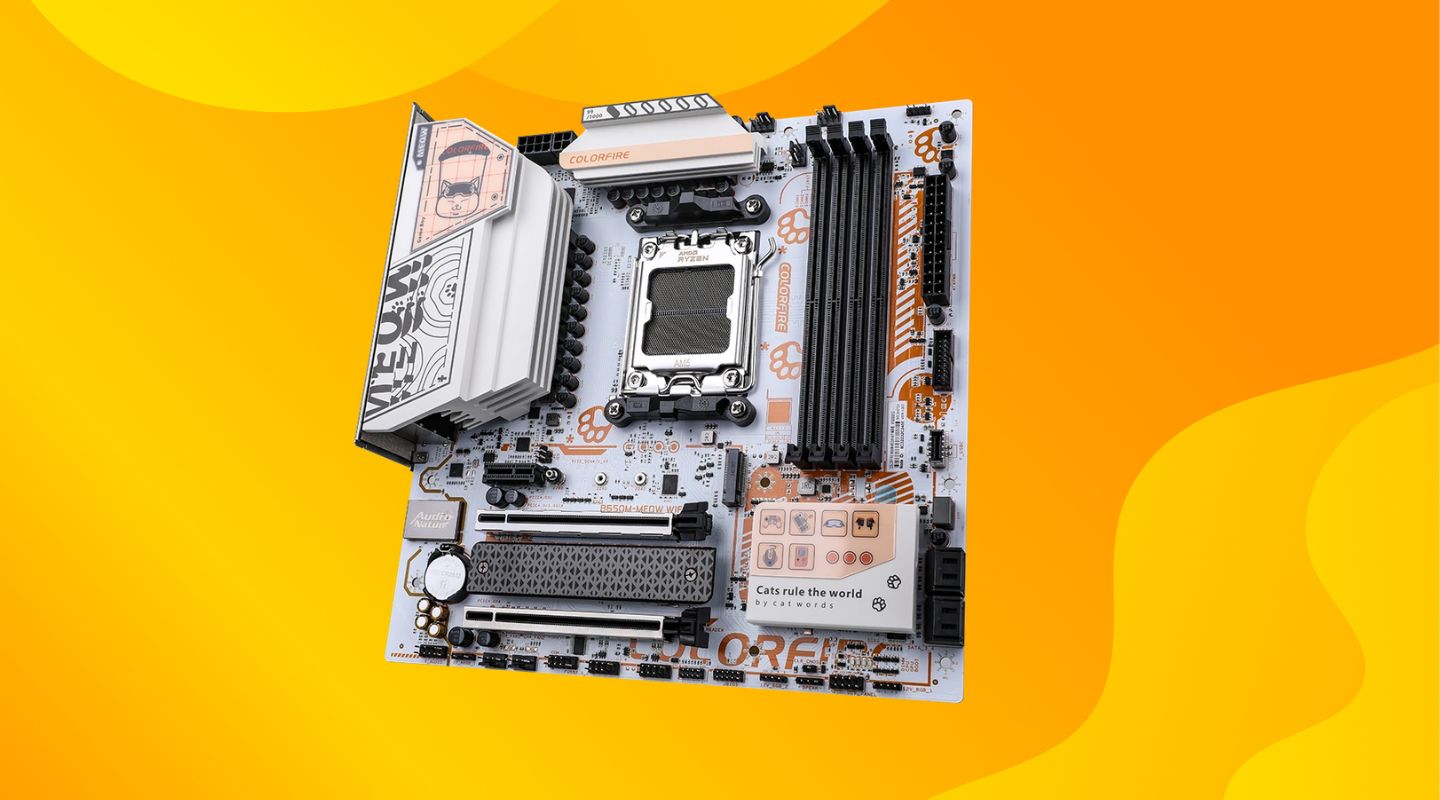 Mainboard COLORFIRE B650M MEOW WIFI ORANGE 4 mainboard colorfire b650m meow wifi orange 3
