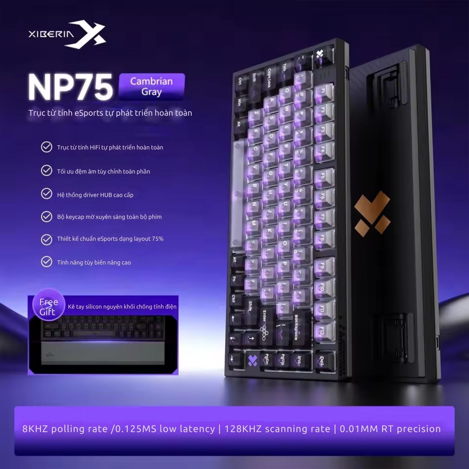 Bàn phím Cơ Xiberia NP75 Magnetic Axis 8K Gaming Keyboard 5 ban-phim-co-xiberia-np75-magnetic-axis-8k-gaming-keyboarb-4