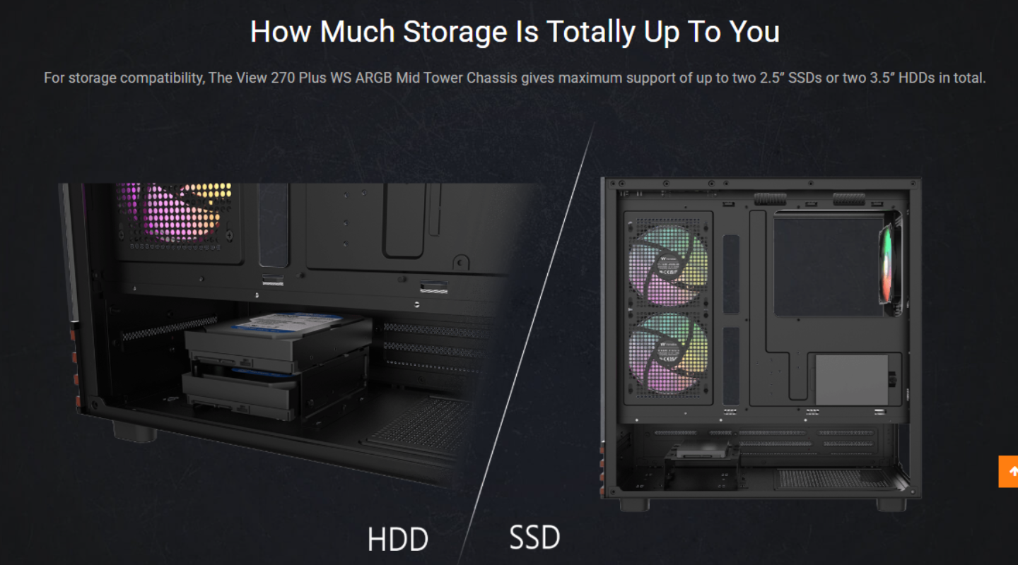 Thùng Máy Tính Thermaltake View 270 Plus WS ARGB Mid Tower 6 thung-may-tinh-thermaltake-view-270-plus-ws-argb-mid-tower-5
