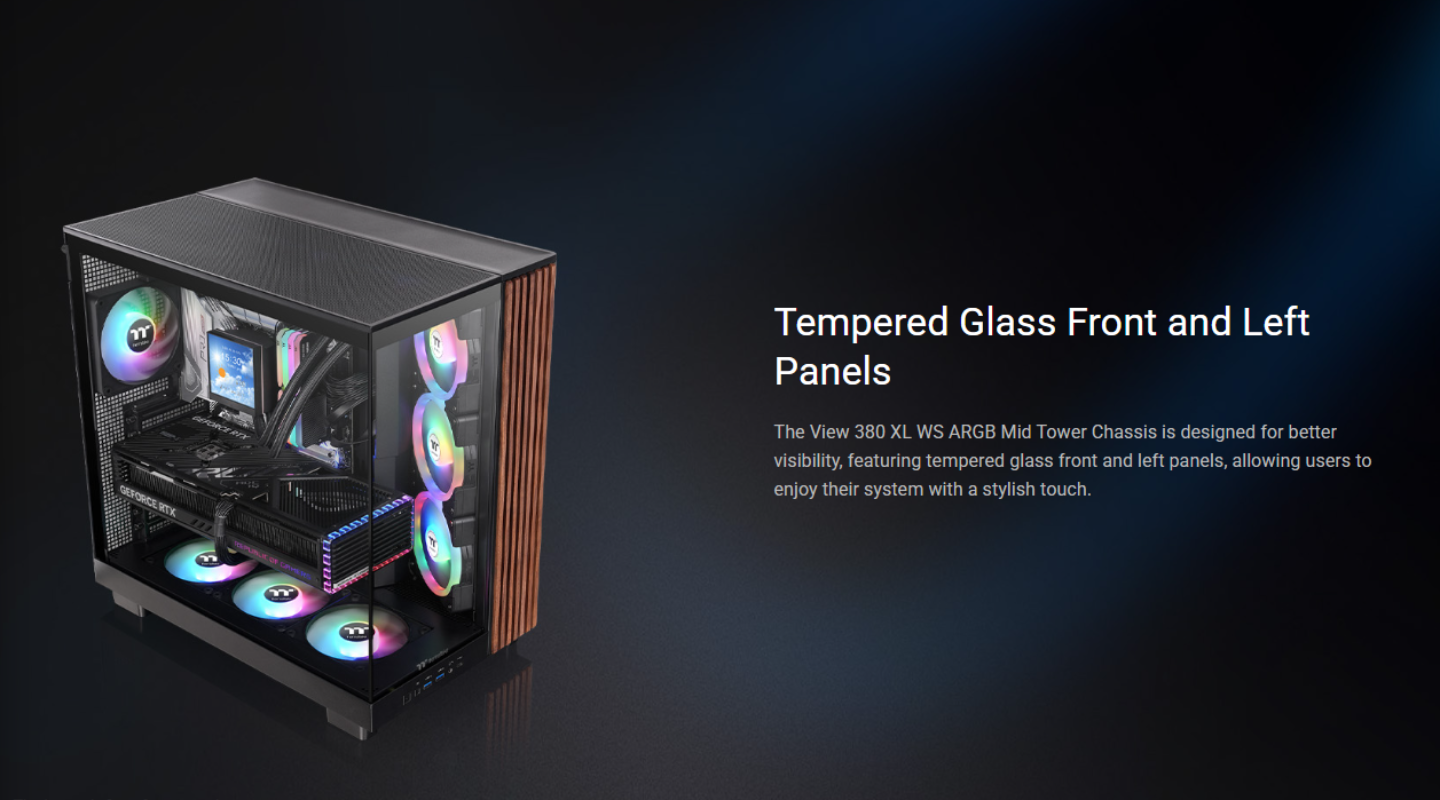 Thùng Máy Tính Thermaltake View 380 XL WS ARGB Mid Tower 4 thung-may-tinh-thermaltake-view-380-xl-ws-argb-4