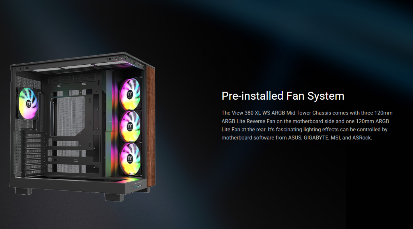 Thùng Máy Tính Thermaltake View 380 XL WS ARGB Mid Tower 5 thung-may-tinh-thermaltake-view-380-xl-ws-argb-6