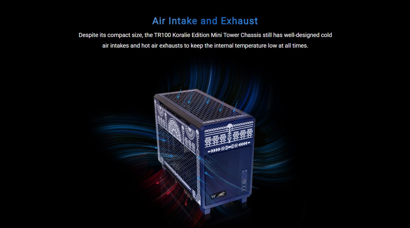 thung may tinh thermaltake tr100 koralie edition mini tower 8