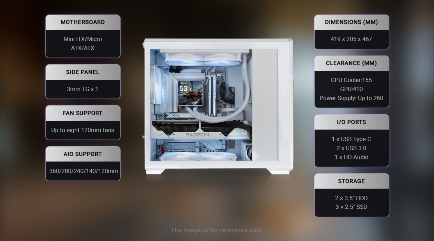 Thùng Máy Tính Thermaltake TR300 WS Mid Tower 2 thung-may-tinh-thermaltake-tr300-ws-mid-tower-1