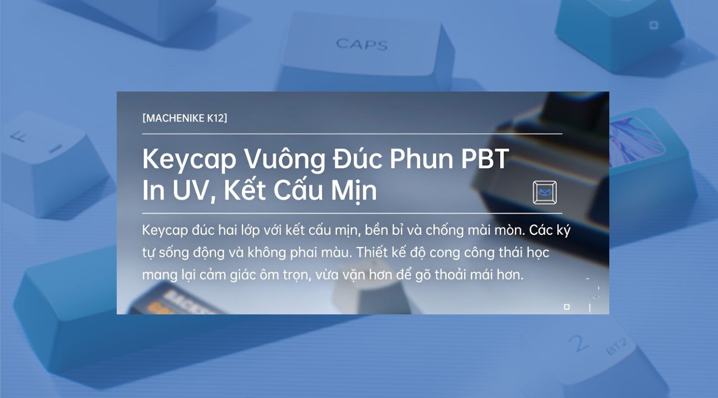Bàn Phím Machenike K12 Tri-mode 98 Phím LED RGB 3000mAh 7 ban-phim-machenike-k12-tri-mode-6