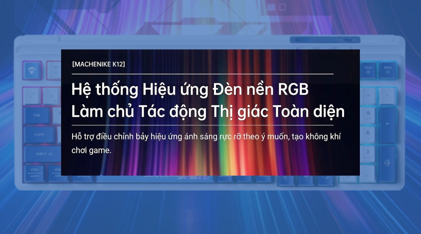 Bàn Phím Machenike K12 Tri-mode 98 Phím LED RGB 3000mAh 6 ban-phim-machenike-k12-tri-mode-5