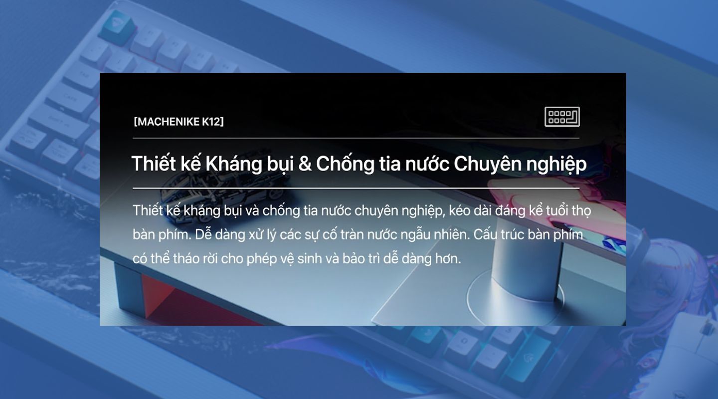 Bàn Phím Machenike K12 Tri-mode 98 Phím LED RGB 3000mAh 8 ban-phim-machenike-k12-tri-mode-7