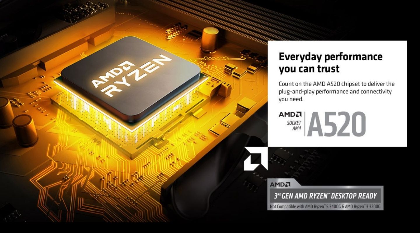 Mainboard ASRock A520M-HVS 2 mainboard-asrock-a520m-hvs-1