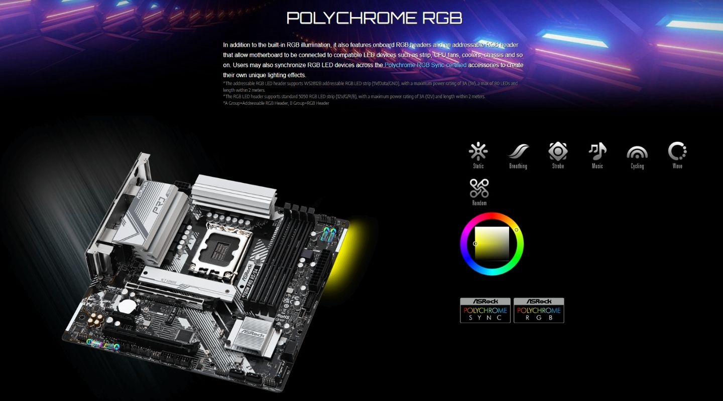 Mainboard ASRock B760M Pro RS/D4 8 mainboard-asrock-b760m-pro-rs-d4-8