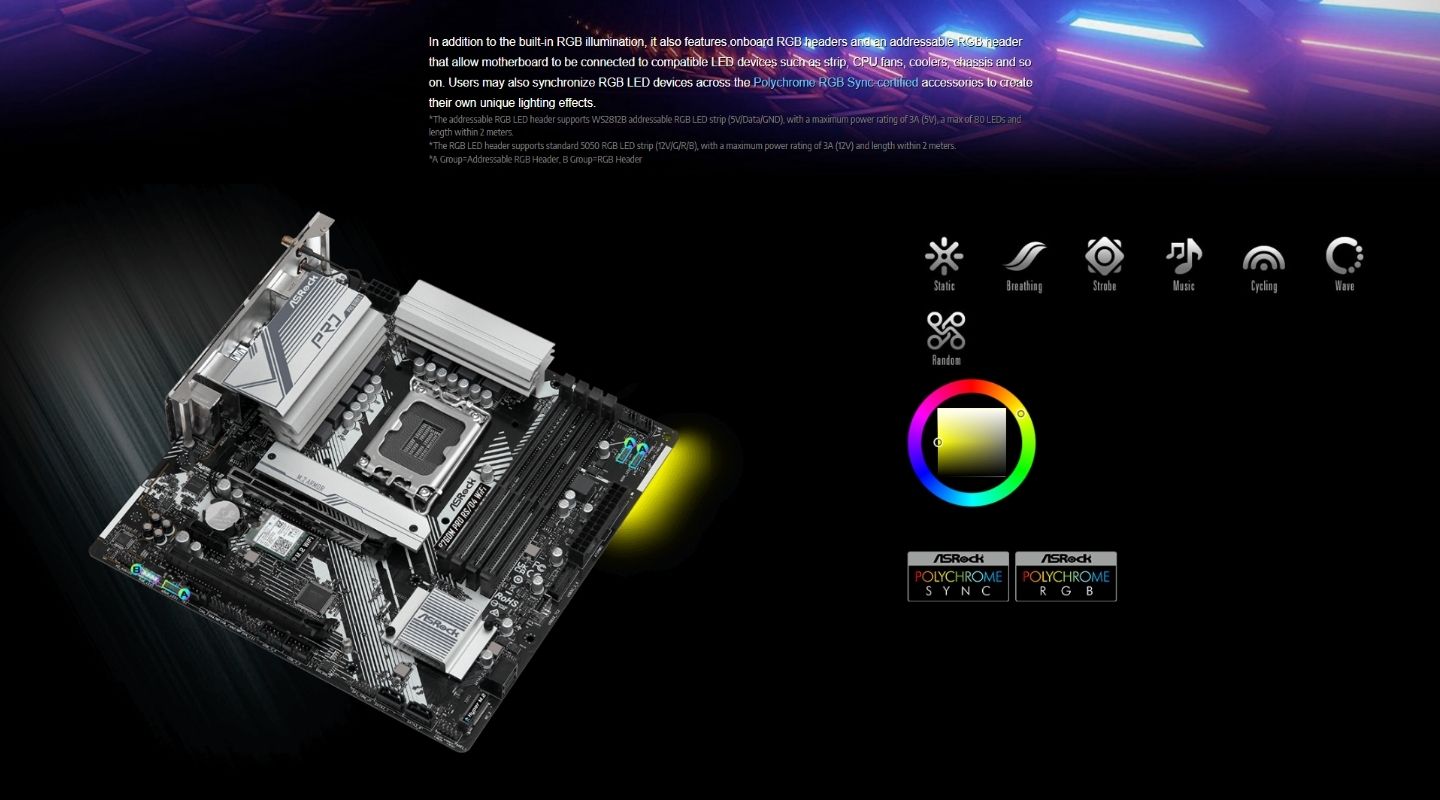mainboard asrock b760m pro rs d4 wifi 7
