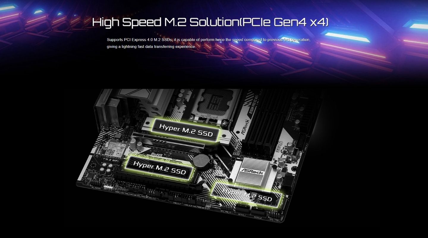 mainboard asrock b760m pro rs wifi 5