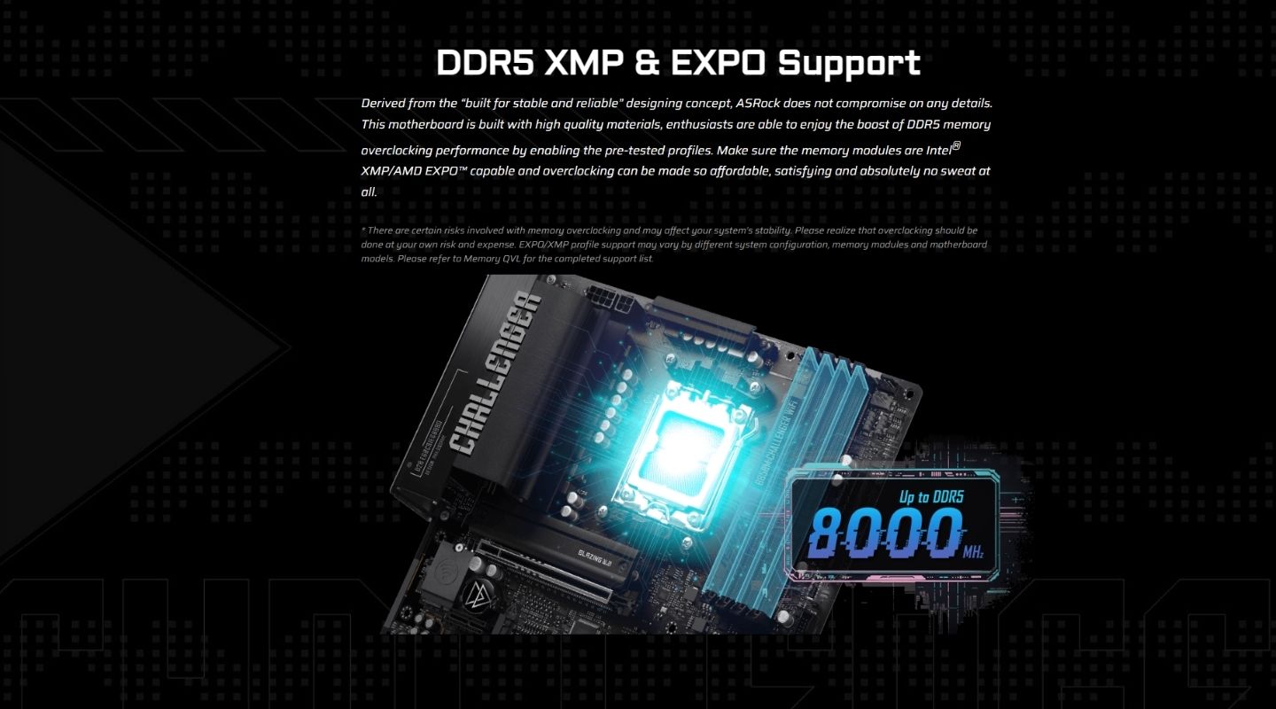 mainboard asrock b850m challenger wifi 4