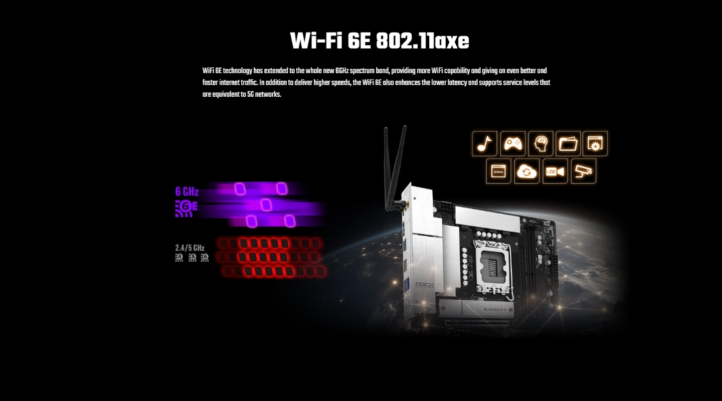 mainboard asrock b860m rock wifi 5