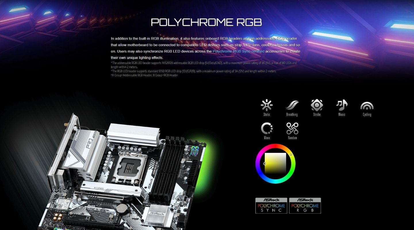 mainboard asrock b860m rock wifi 9 1