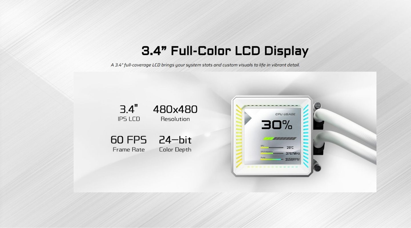 Tản Nhiệt Nước AIO ASRock Steel Legend 360 LCD 2 tan nhiet nuoc aio asrock steel legend 360 lcd 3