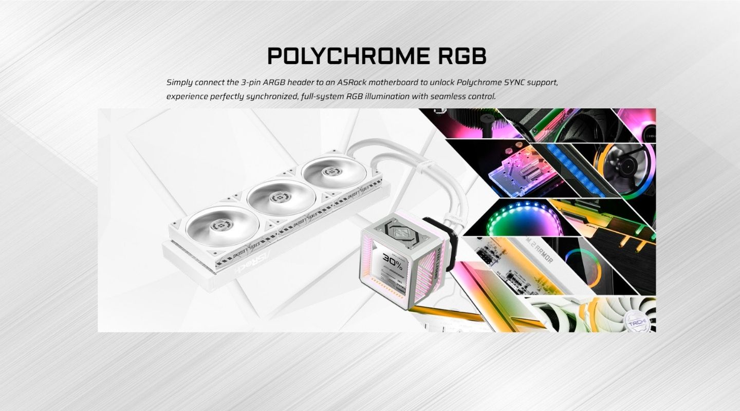 Tản Nhiệt Nước AIO ASRock Steel Legend 360 LCD 8 tan nhiet nuoc aio asrock steel legend 360 lcd 9