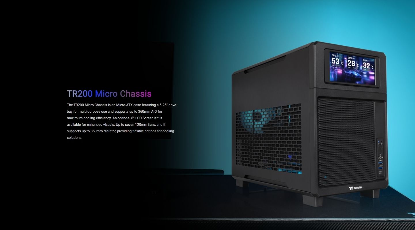 Thùng Máy Tính Thermaltake TR200 Micro Chassis 2 thung-may-tinh-thermaltake-tr200-micro-chassis-1
