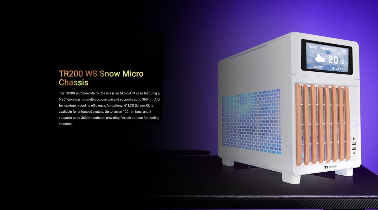 Thùng Máy Tính Thermaltake TR200 WS Micro Chassis 2 thung-may-tinh-thermaltake-tr200-ws-1