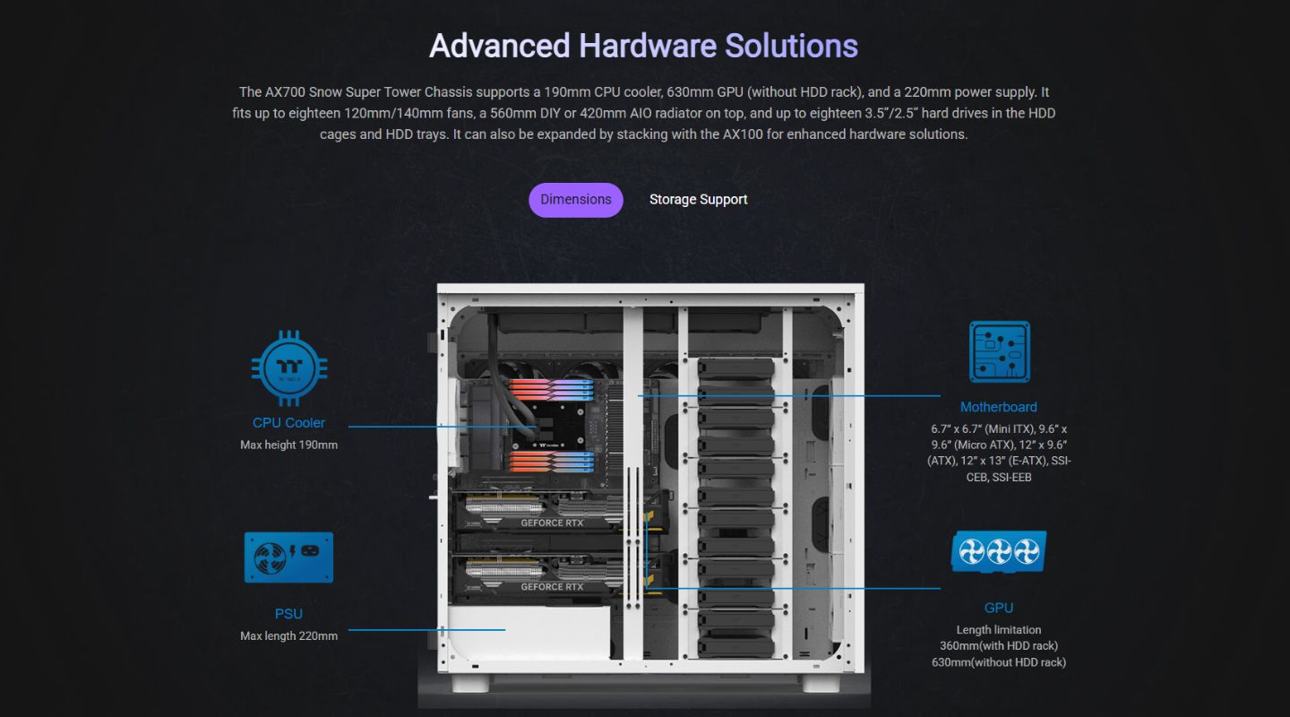 Thùng Máy Tính Thermaltake AX700 Super Tower 6 thung-may-tinh-thermaltake-ax700-super-tower-5