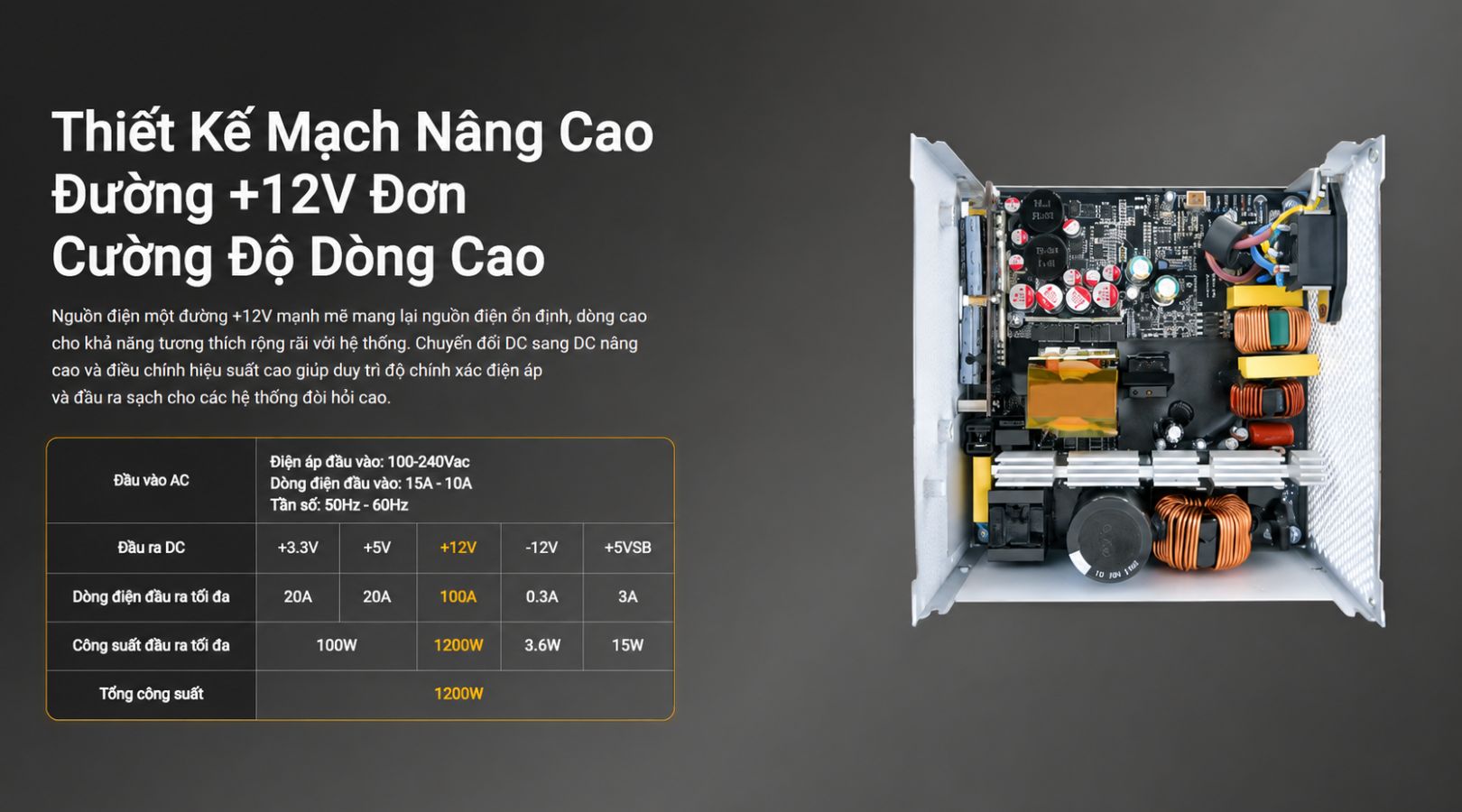 Nguồn Máy Tính - PSU Thermaltake Dockpower FI Snow 1200W 80 Plus Gold ATX 3.1 6 nguon-may-tinh-psu-thermaltake-dockpower-fi-snow-1200w-5