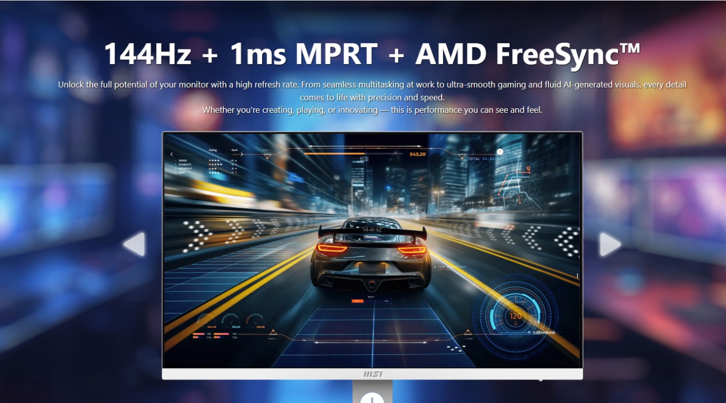 Màn hình MSI PRO MP273 E14A 27 inch FHD 144Hz IPS 3 man-hinh-msi-pro-mp273-e14a-2