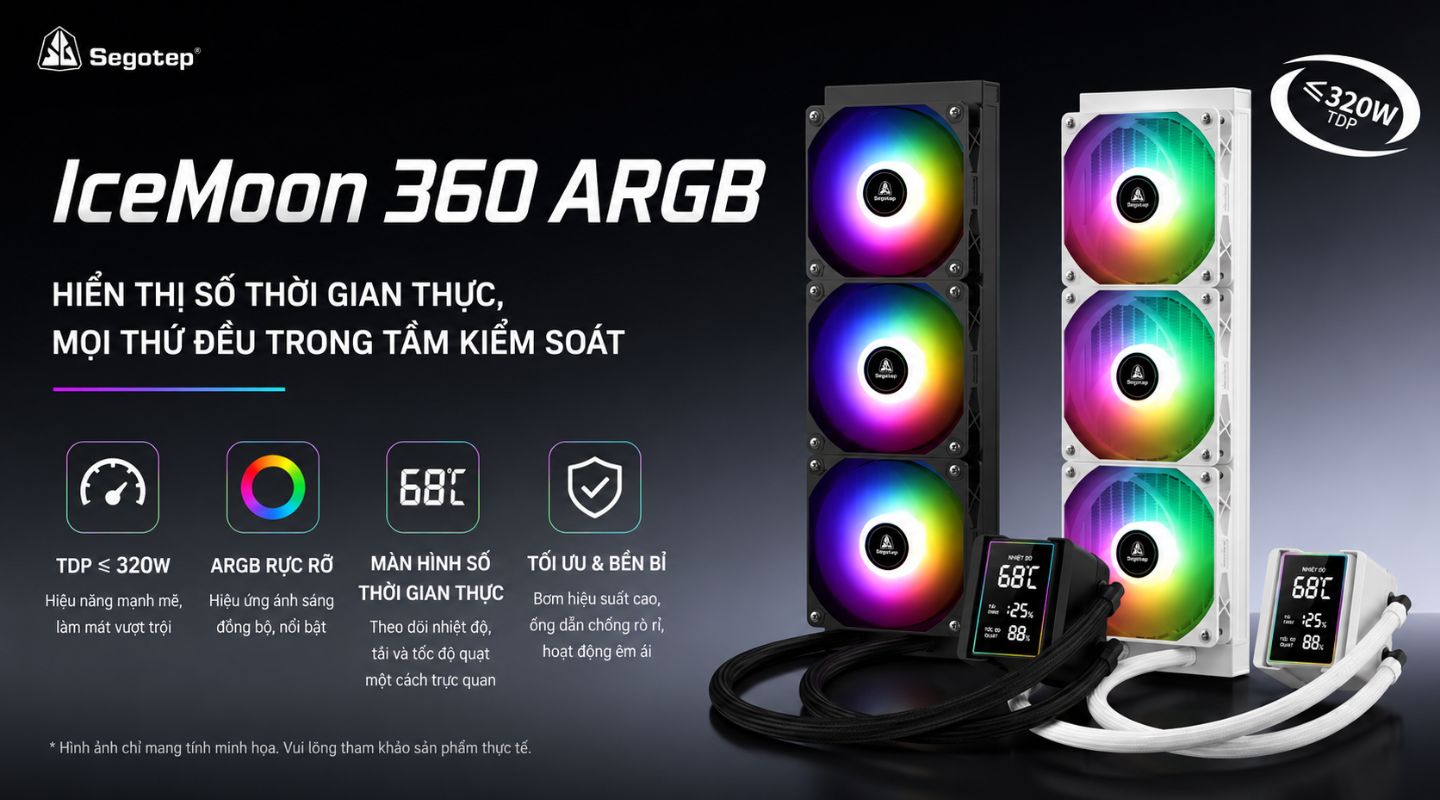 Tản Nhiệt Nước AIO Segotep IceMoon 360 ARGB 2 tan-nhiet-nuoc-aio-segotep-icemoon-360-argb-1