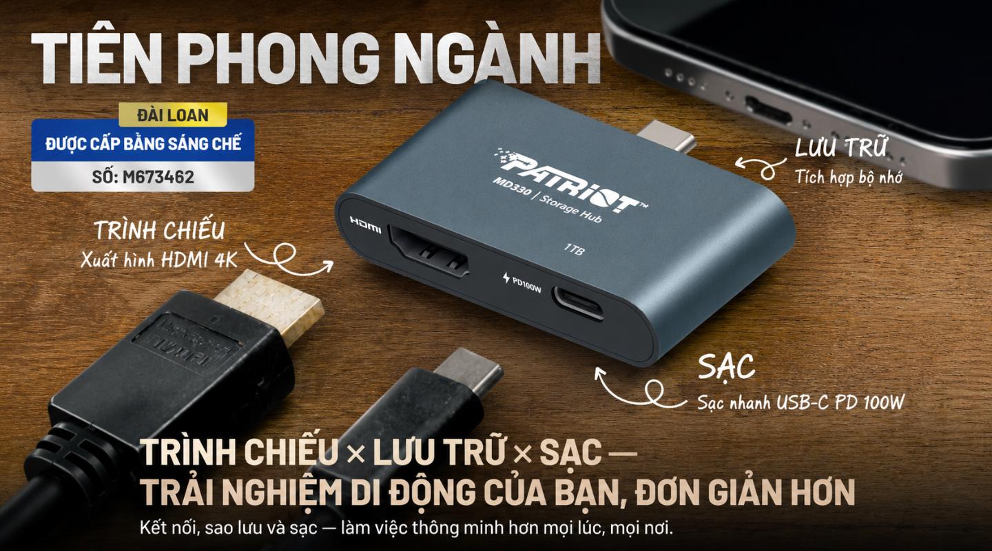 Ổ Cứng Di Động SSD Hub Patriot MD330 Lưu Trữ Kết Hợp Xuất Hình Cổng HDMI 9 o-cung-di-dong-ssd-hub-patriot-md330-9