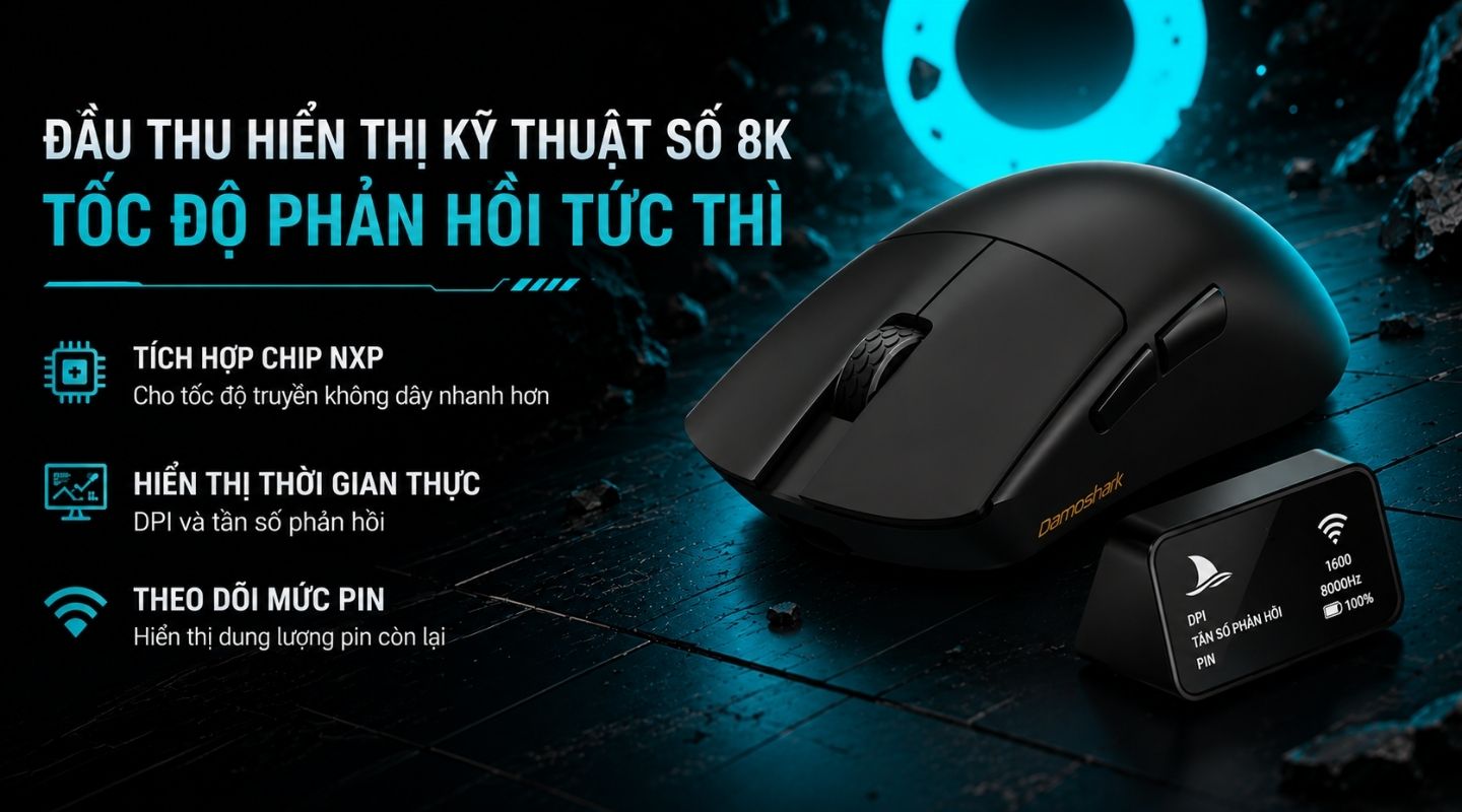 Chuột Gaming Darmoshark M9 Tri-mode 30000 DPI 8K 3 chuot-gaming-darmoshark-m9-2