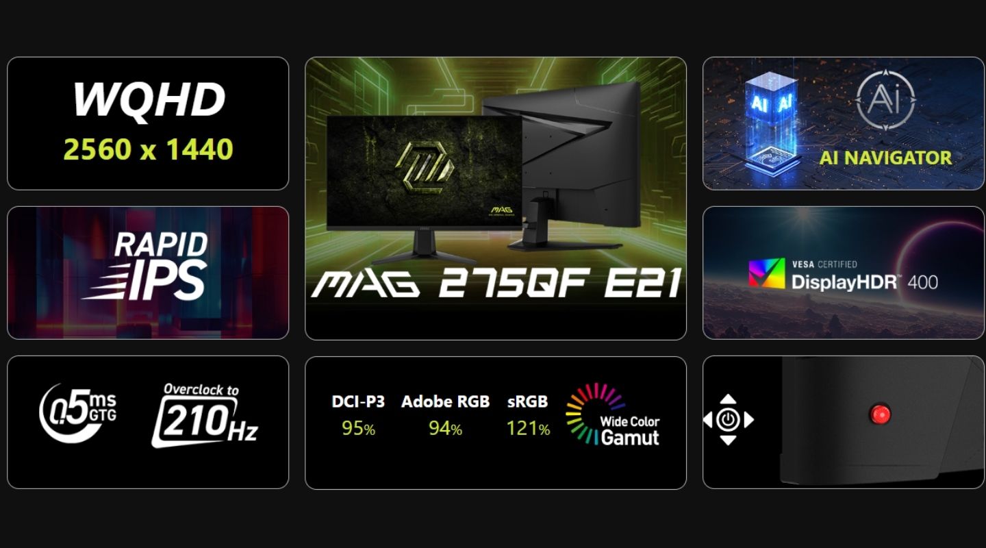 Màn Hình MSI MAG 275QF E21 210Hz WQHD 27 inch 2 man-hinh-msi-mag-275qf-e21-1
