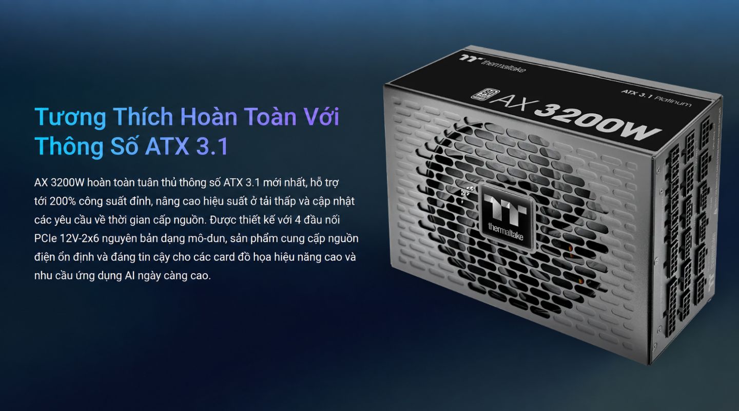 Nguồn Máy Tính - PSU Thermaltake AX 3200W 80 Plus Platinum ATX 3.1 3 nguon-may-tinh-psu-thermaltake-ax-3200w-2