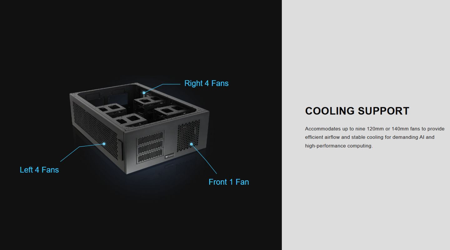 Thùng Máy Tính Thermaltake AX200 Bệ Mở Rộng Cho AX1000 5 thung-may-tinh-thermaltake-ax200-4
