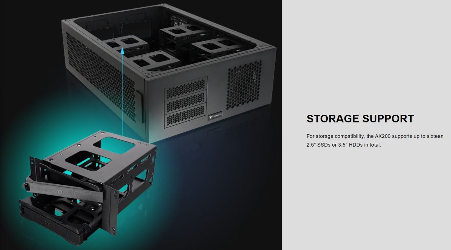 Thùng Máy Tính Thermaltake AX200 Bệ Mở Rộng Cho AX1000 4 thung-may-tinh-thermaltake-ax200-3