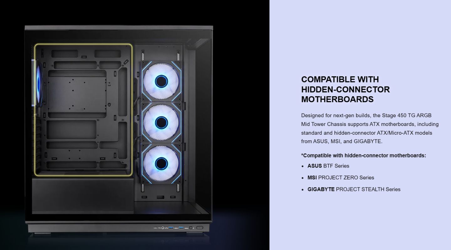 Thùng máy tính Thermaltake Stage 450 TG ARGB 7 thung-may-tinh-thermaltake-stage-450-tg-argb-6