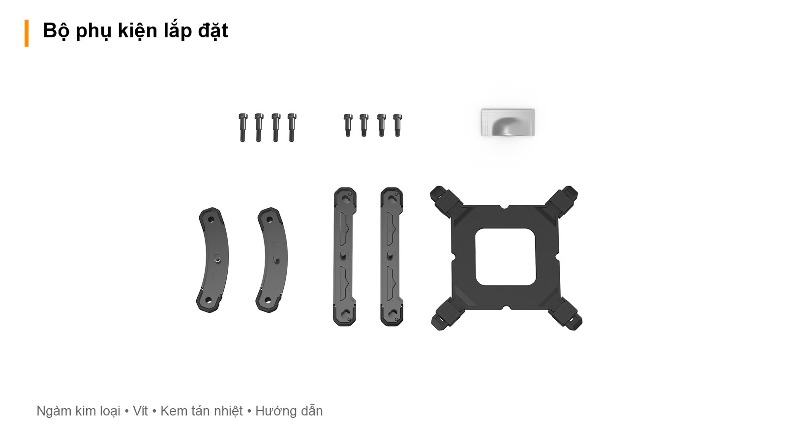 Tản Nhiệt Khí CPU Ocypus Delta A62 EXS – Bộ phụ kiện lắp đặt đi kèm