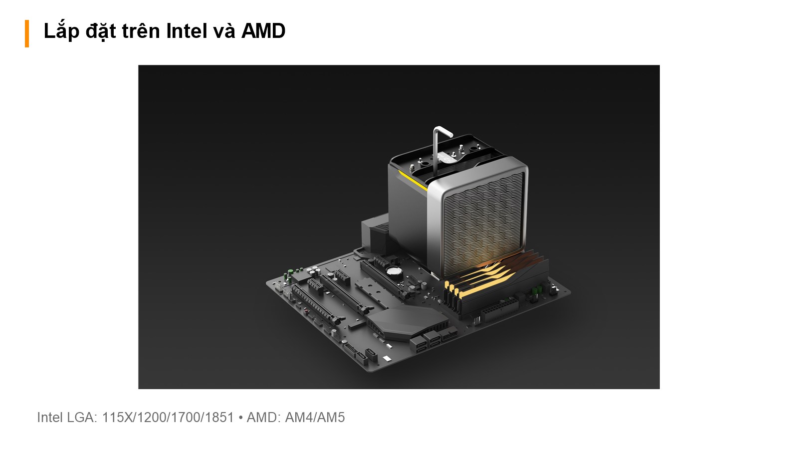Tản Nhiệt Khí CPU Ocypus Delta A62 EXS – Lắp đặt trên nền tảng Intel và AMD