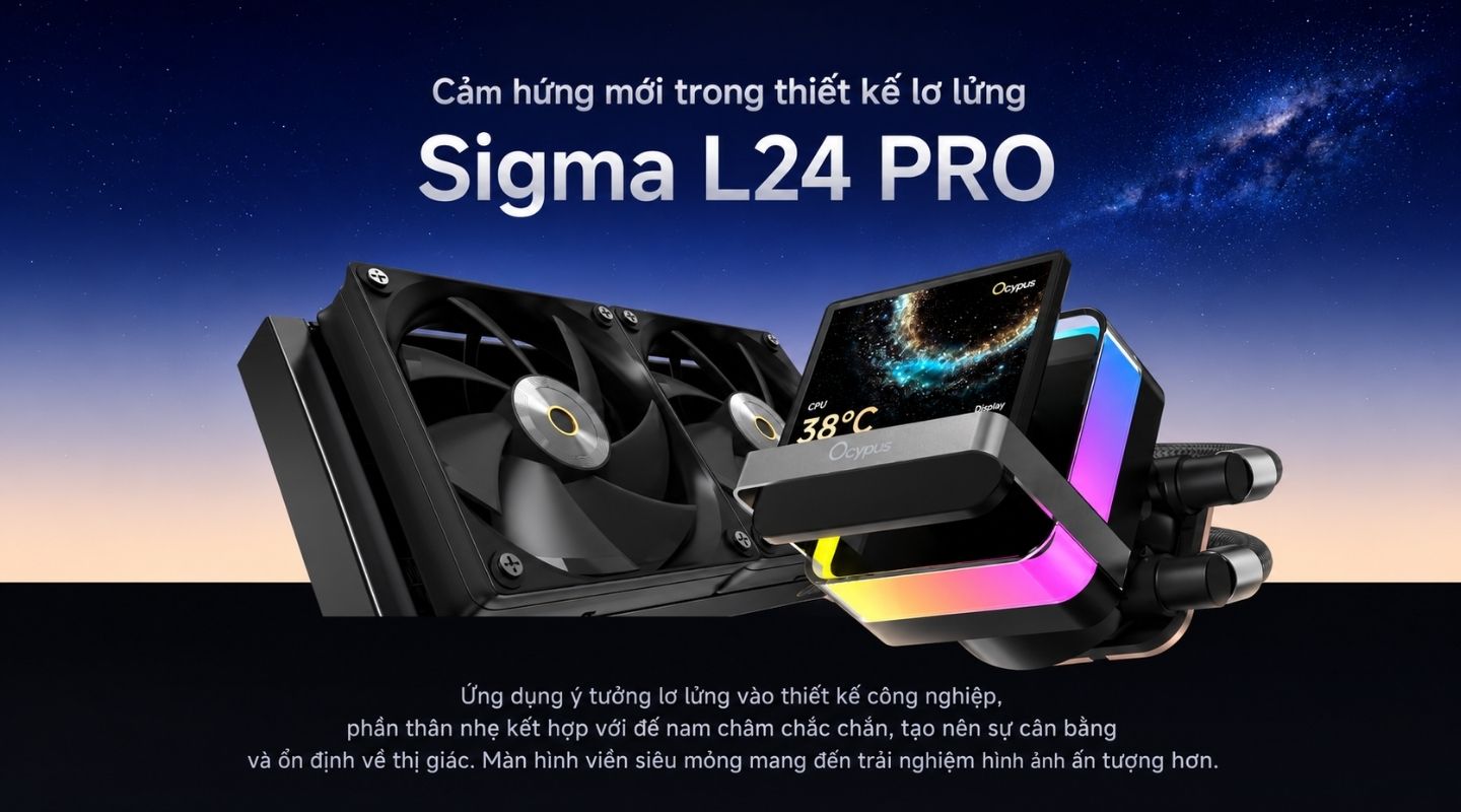 Tản nhiệt nước AIO Ocypus Sigma L24 PRO 2 tan-nhiet-nuoc-aio-ocypus-sigma-l24-pro-1