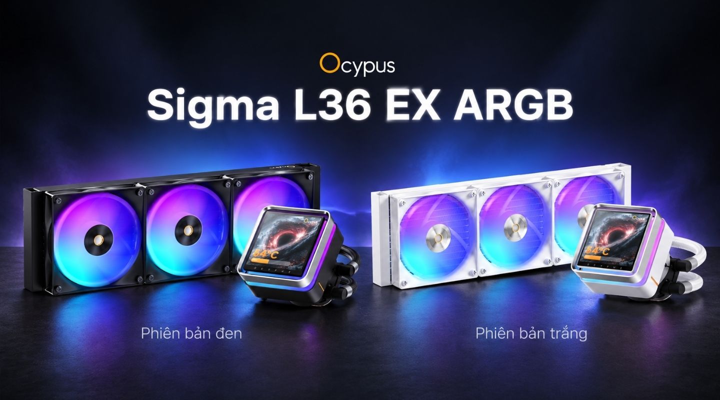 Tản nhiệt nước AIO Ocypus Sigma L36 EX ARGB 14 tan-nhiet-nuoc-aio-ocypus-sigma-l36-ex-argb-14